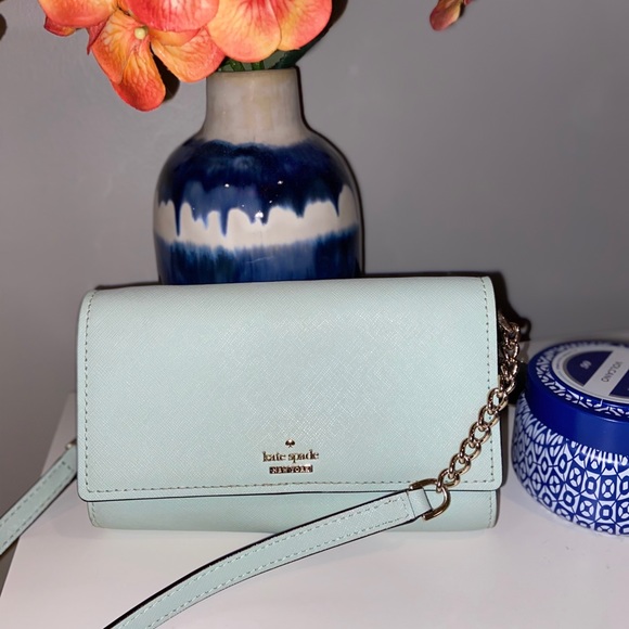 kate spade Handbags - Like new Tiffany blue Kate spade cross body bag